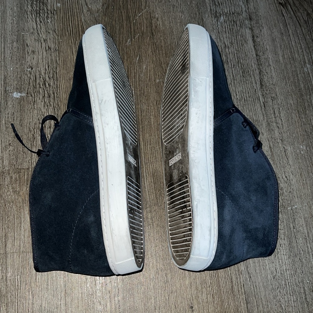 Tory Burch High Top navy Suede Sneakers size 9.5 - Picture 3 of 9